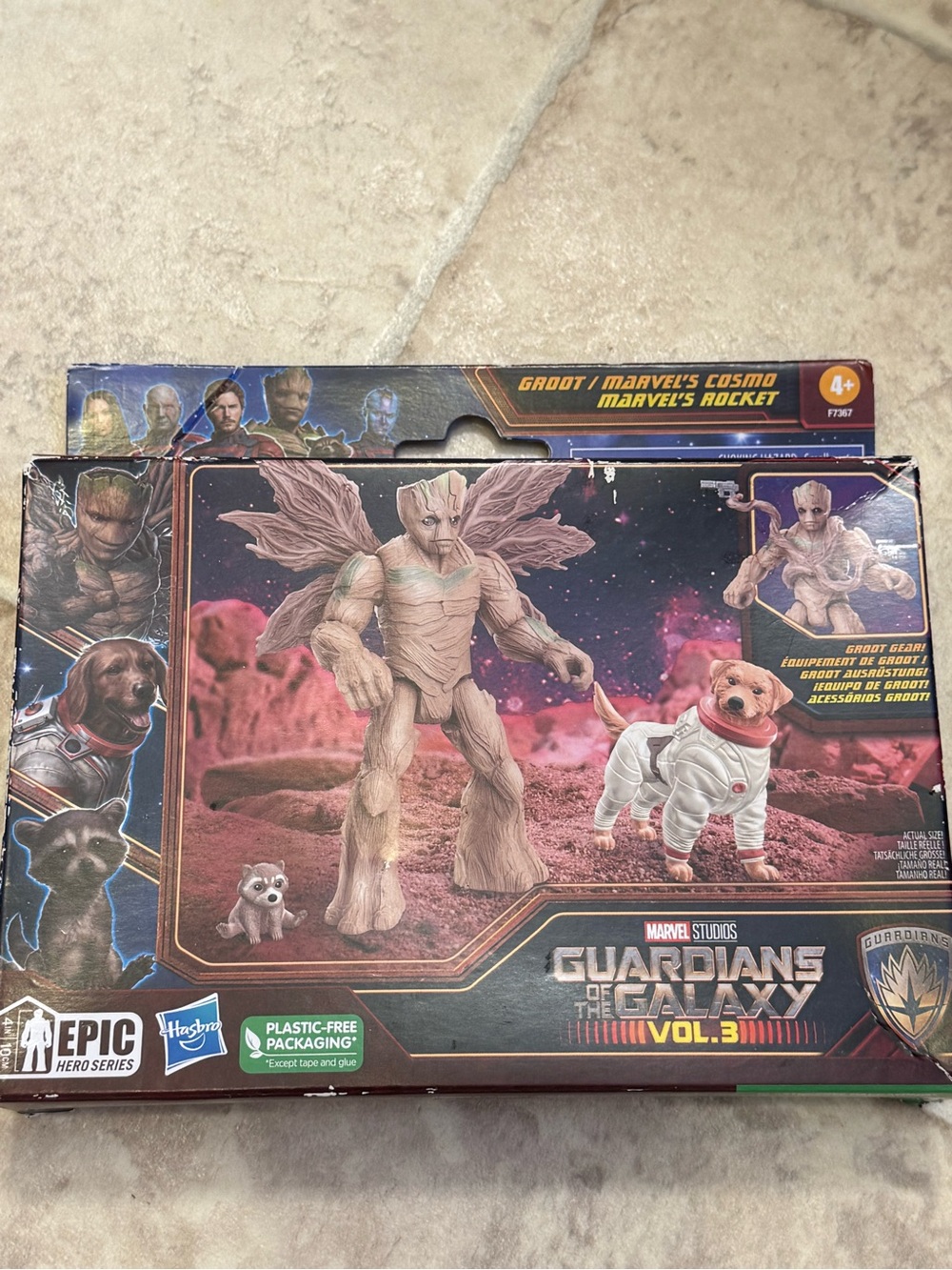 NWT Marvel Guardian Of The Galaxy Epic Hero Series 4” Groot Cosmo Rocket NEW